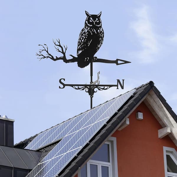 Form Vejrhane Hegn Montering Vejrhane Håndværk 30''（Ugle）