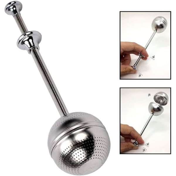 Te-si  til kop 2 stk. Te-infuser Te-diffuser Rustfrit