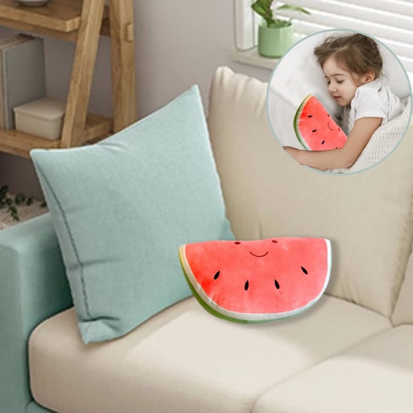 11,8 tum Vattenmelon Plyschkudde Mjuk Fylld Frukt Plyschleksak Gi DXGHC