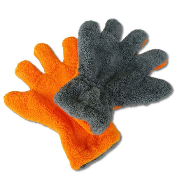 1 par nye poleringsklude, bløde, superfine fiber vaskehandsker