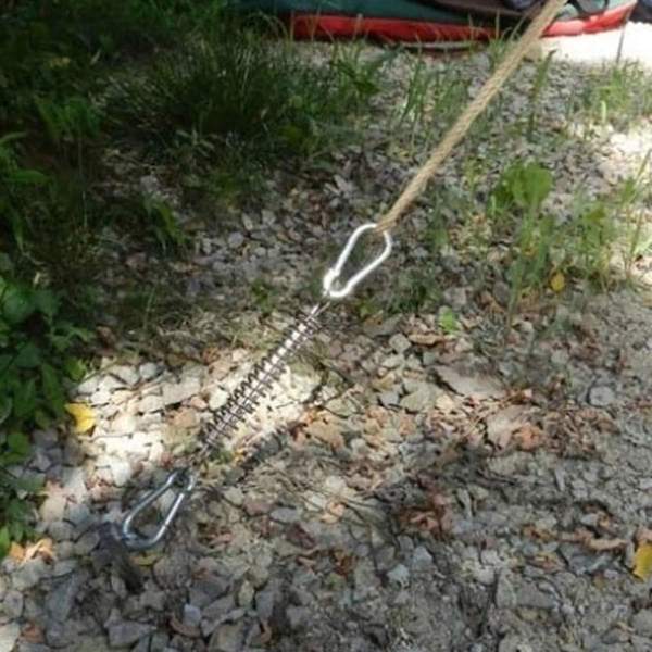 Fastsatt Segelskugga Tält 4 Delar Tunga Rep Fjäder Trampolin
