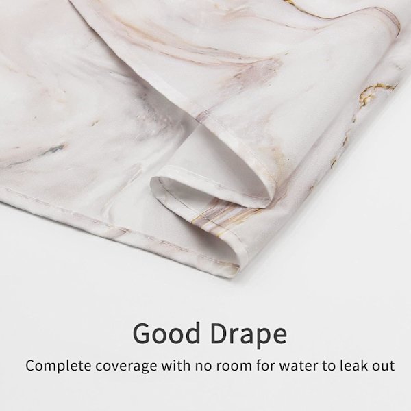 Duschdraperiset i Roséguld Marmor, Abstrakt Modern Duschdraperi