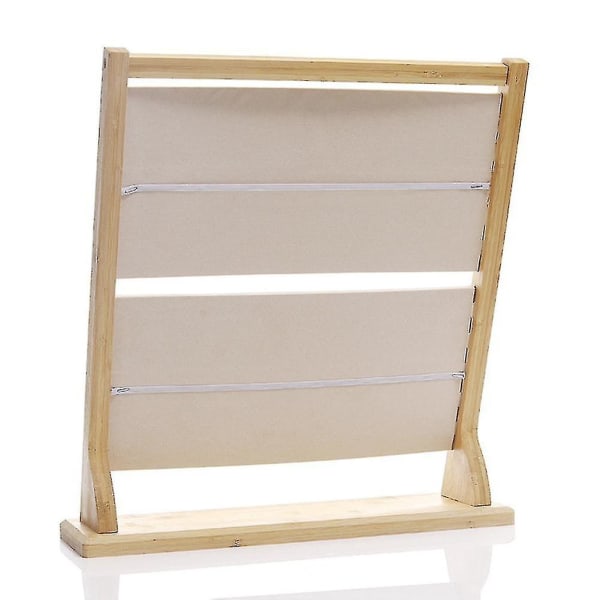 2 Tier Wood Smycken Rack Hängande Halsband Armband Smycken Ra DXGHC