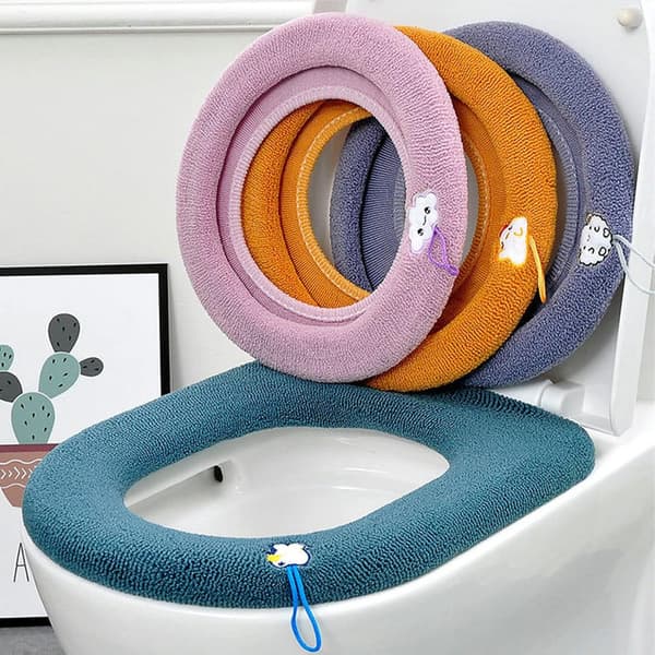 4-pack Toalettlock, Toalettlock, Tvättad Varm Tyg