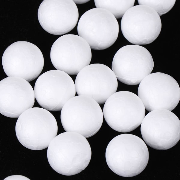 100 stycken Vita frigolitbollar DIY frigolitbollar för konsthantverk