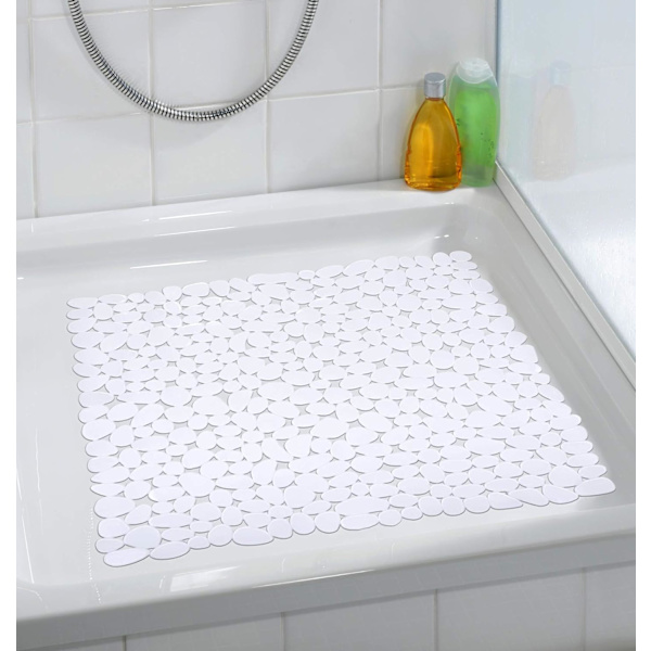 Paradise Antracit Brusermåtte - Skridsikker, Sugkopper, PVC, 54 x
