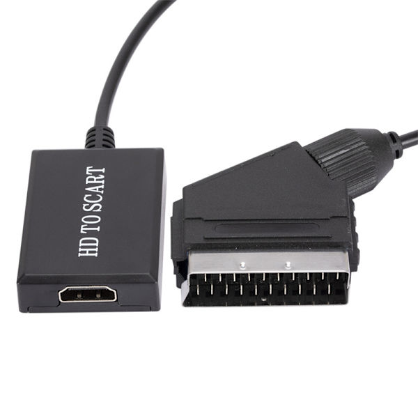 Ny HDMI til SCART-konverter 1080P HD videoadapter HDMI til SCA
