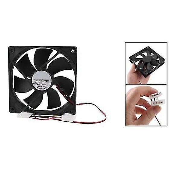 Pc Borstlös DC Kylfläkt 4-Pin Kontakt 7 Blad 12v 12cm DXGHC