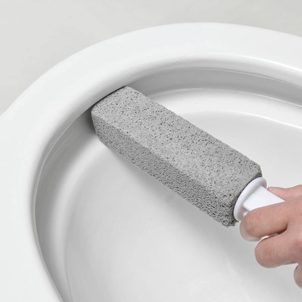 2st pimpsten toalettborste för rengöring av hård toalett ren DXGHC