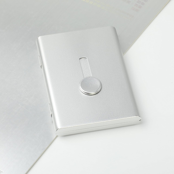 Visitkort Holder - Rustfrit Stål - Ideelt Design til Mænd og