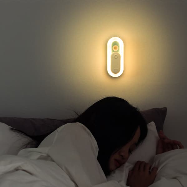 Gul switch menneskelig sensor lille natlampe USB lille natlampe
