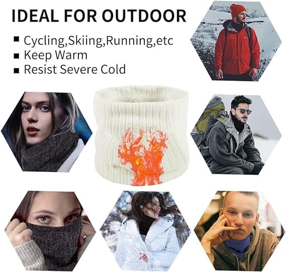 Fleece Halsgaiter Vindtæt Termisk Halsgaiter til Mænd Kvinder DXGHC