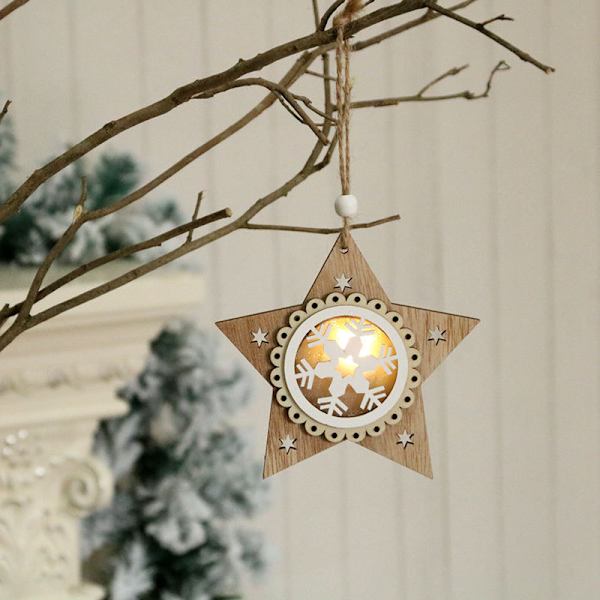 Juletrærtekstur Lysende Små Hengepynt Ornamenter Scene Arr