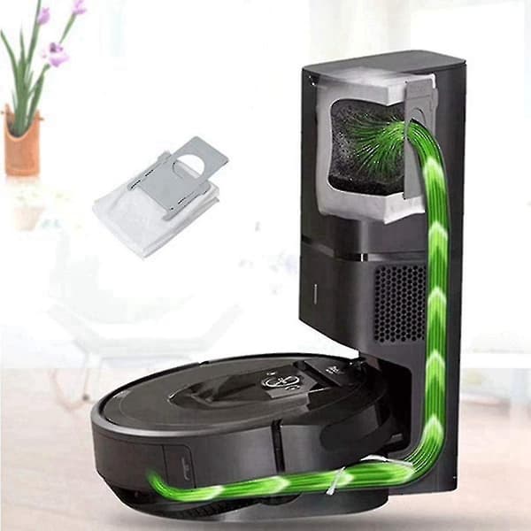 Ersättningsdammpåsar kompatibla med Irobot Roomba I7 Plus E DXGHC