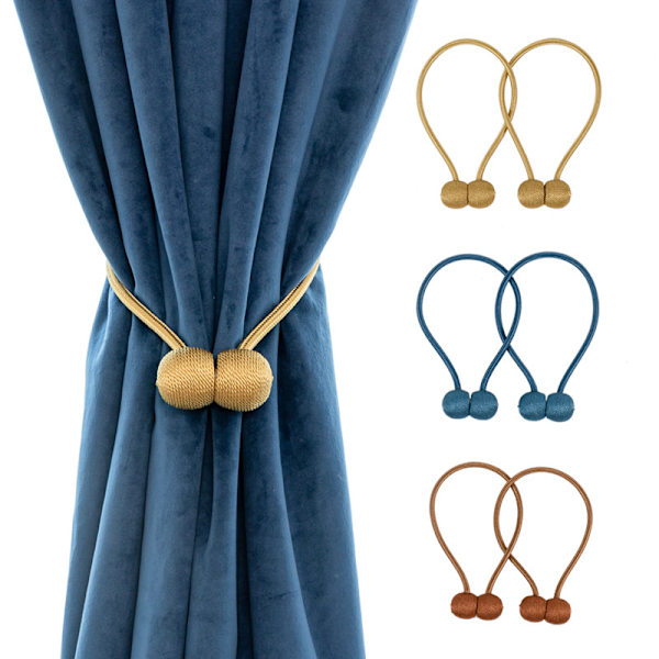 2 Magnetiske Gardinholdere - Gardinclips - Tauholdere C
