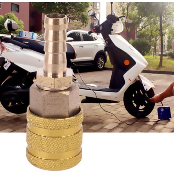 Låsbar luftchuck - Messing inflator dysen adapter for dekktrykk