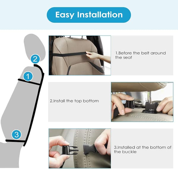 Bilorganisatorer, 2 stk Vanntette Bilorganisatorer Kick Mats, Bil Se