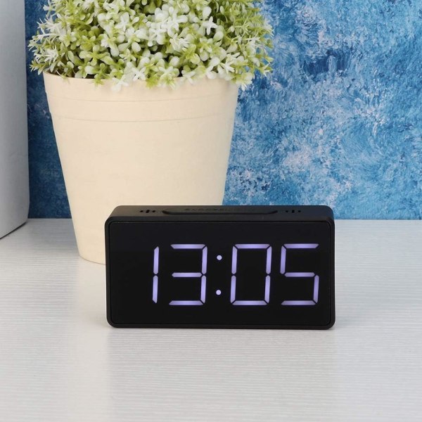 Digital väckarklocka, LED Elektrisk skrivbords klocka Elektronisk Deskt DXGHC