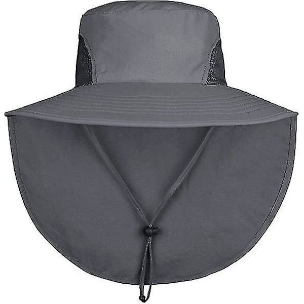 Dww-unisex utomhushattar Solskydd Fiskehatt med bred brätte DXGHC