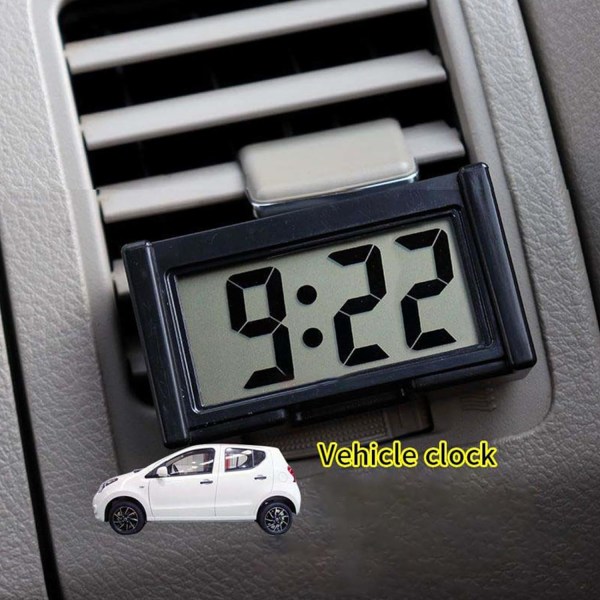 3 st Mini Digital Klocka Bilklocka Montering Klocka Skrivbords Klocka