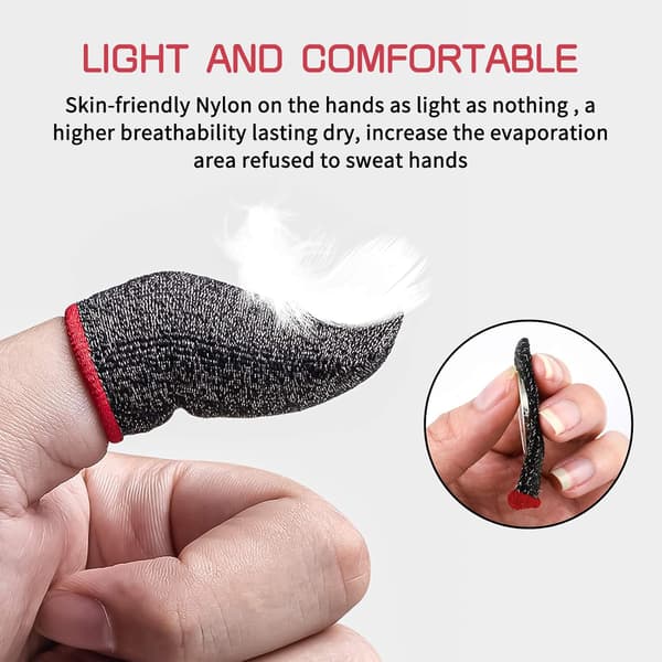 10 Par Finger Sleeves til Mobilspil Kontroller, Sved