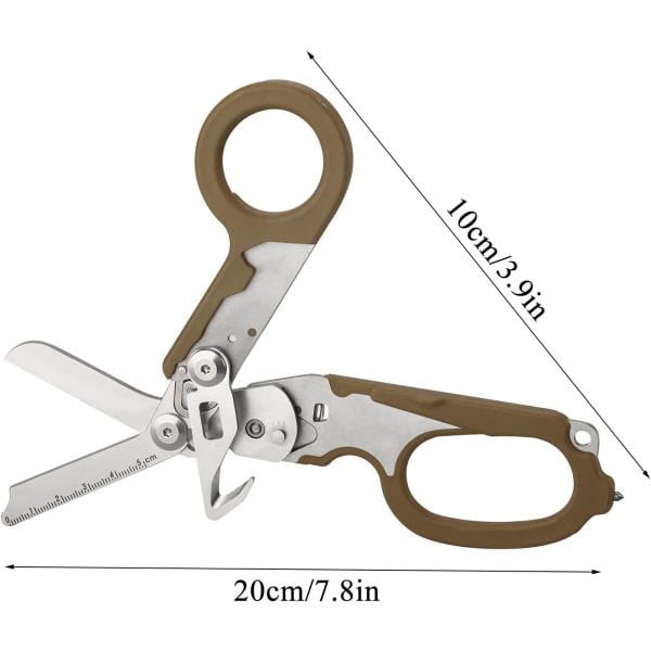 6 in 1 Emergency Secateurs, Multifunction Pliers with Strap Cutte