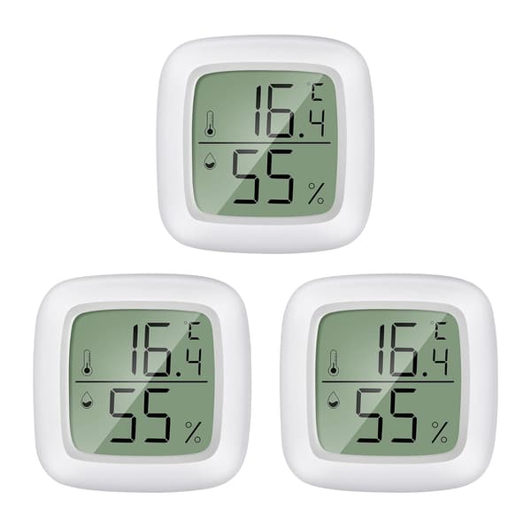 Hemtermometer 3 stycken Mini LCD Bärbar Inomhus Hygrometer DXGHC