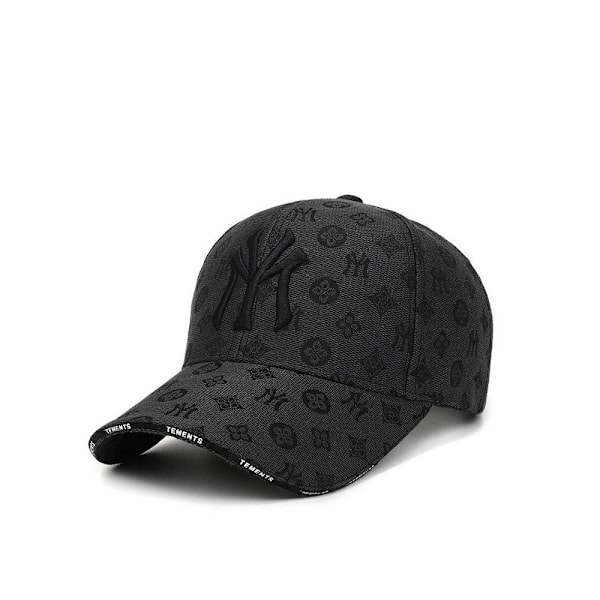 Män Kvinnor Mode Baseballkeps, 100% Bomull Twill, Svart, Unisex-Vuxna（Svart）