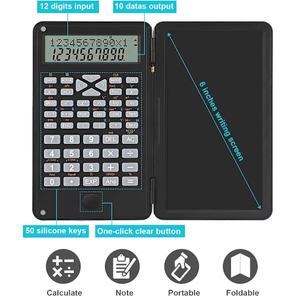 Lommeregner Basic Bordlommeregnere med Skrivetablet, Bærbar F