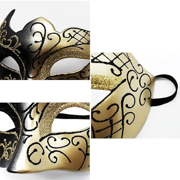 Venetiansk Mask för Cosplay, Karneval, Karneval, Temafest, f DXGHC