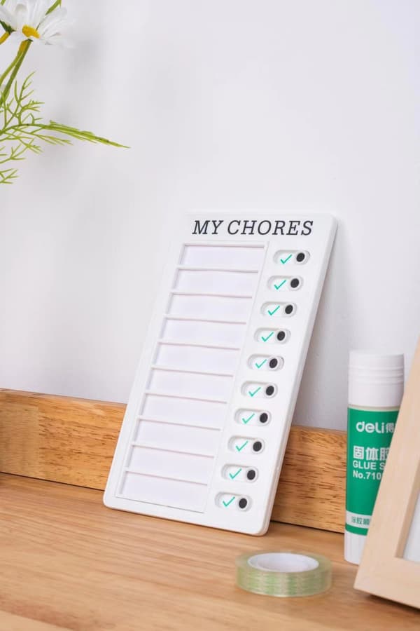 Børns Selvdisciplin Punch Card RV Notesblok Student Messa