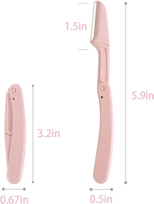 3-pack ögonbrynsrakhyvel Vikbar ögonbrynstrimmer Ansiktshår Bikini Trim