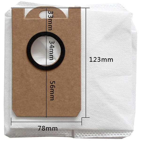 Automatiska smutsavfallspåsar, 5-pack, kompatibel med Unio V9 DXGHC