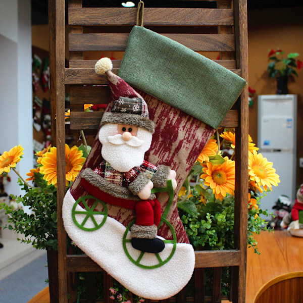 2 julstrumpor presentpåsar tomte tomte godispåse stereo gör