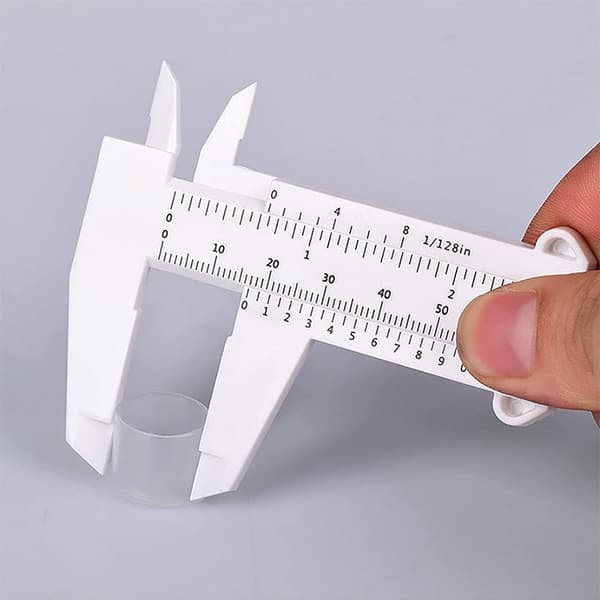 6 tommer 150 mm Mini Skyvel caliper i plast med dobbel skala