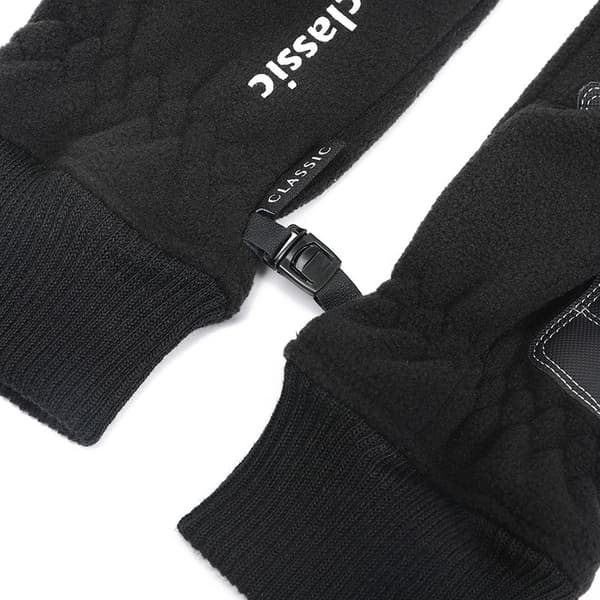 Ridhandskar för män vinter N704 fleece tjockade termiska handskar