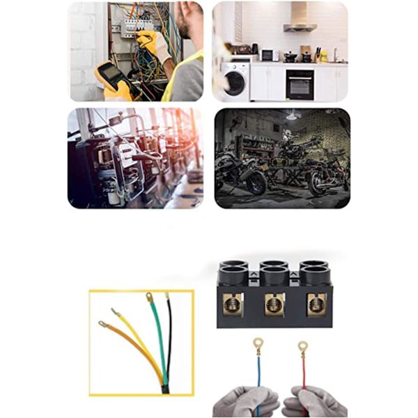Elektriske Ring Messing Crimp Kabelforbindelser Tråd, Kobber Ring Cab