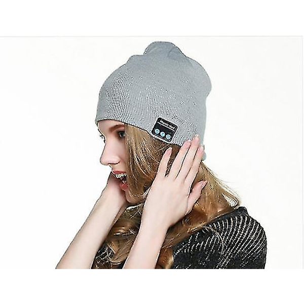 Bluetooth Musikhue Strikket Hat Bluetooth Hat Binaural Opkald Liste