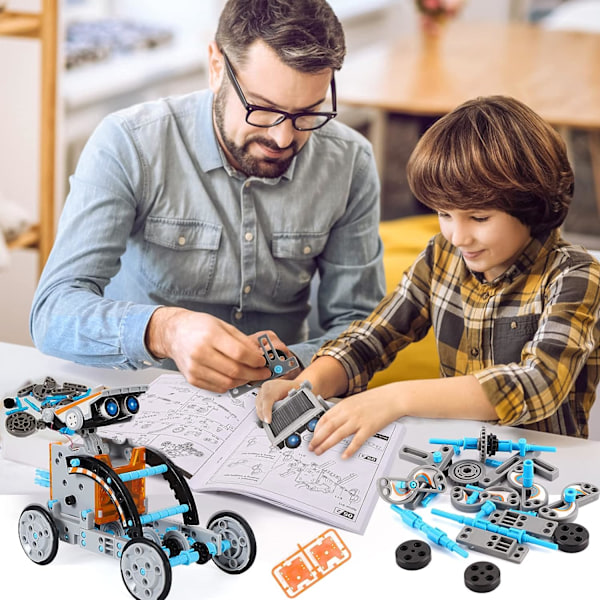 Lucky Doug 12-i-1 STEM solardriven robotset leksaker för barn 8 år
