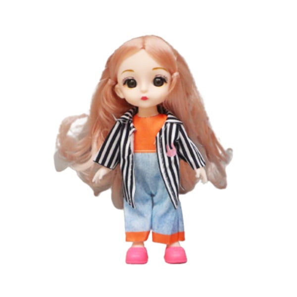 8-delad 17cm BJD-docka Flickdocka Barndocka Multiled Ledd