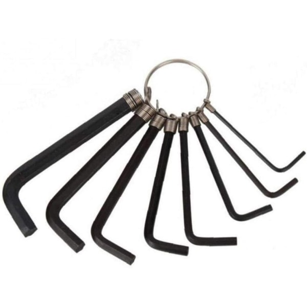 8 stk. Hex-l Nøgle Cykel Hexagon Nøgle Hex Park Tool Metric Fol