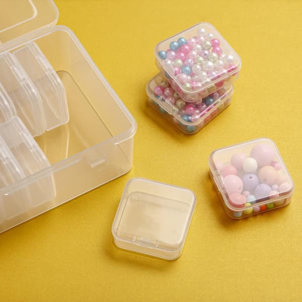 Liten perlerganisator, plastboks Mini klar perlerboks DXGHC