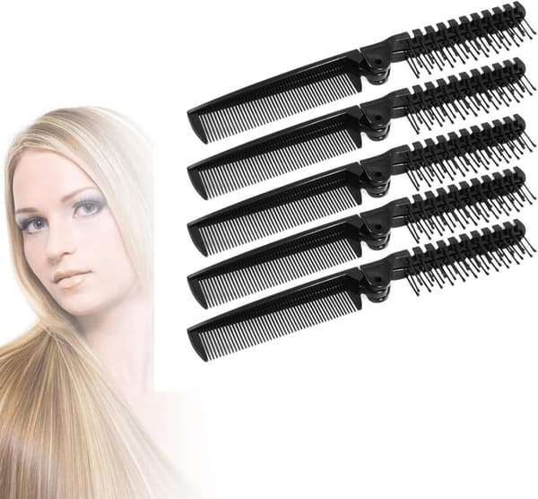 Bärbar Hårfborste, Fickhårfborste, Vikbar Hårfborste, 5-pack DXGHC