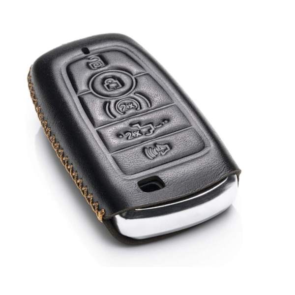 Til Ford Fusion F150 Explorer Mondeo Læder Fjernbetjening Bilnøgle Fob C