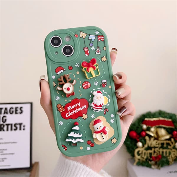 2 kpl iPhone 14 Pro Max joulukuoria 6.7'', Hyvää Joulua Sof