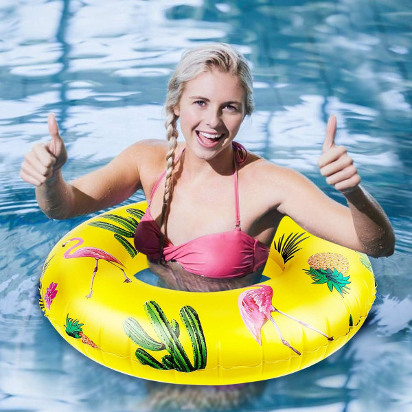 Oppustelig Pool-Bøj, Flamingo Formet Svømme Ring, Oppustelig F