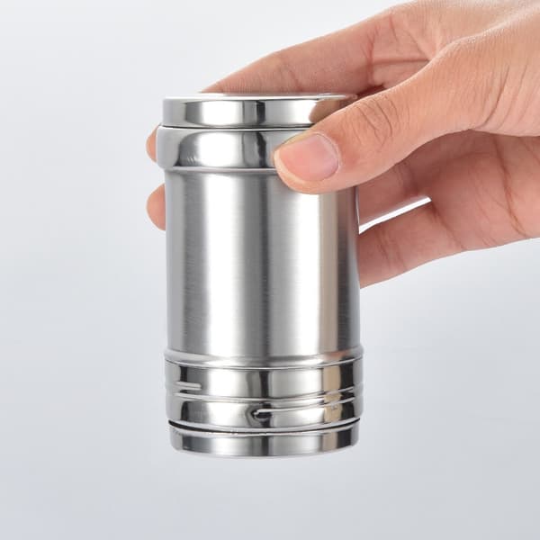 3 stk. rustfrit stål dispenser salt shaker sukker shaker krydderi pep
