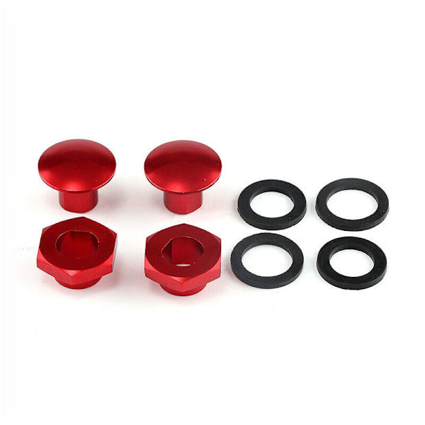 Rød Bagrude Struts Hardware Kit til 92-95 Honda Civic 3D Hatch