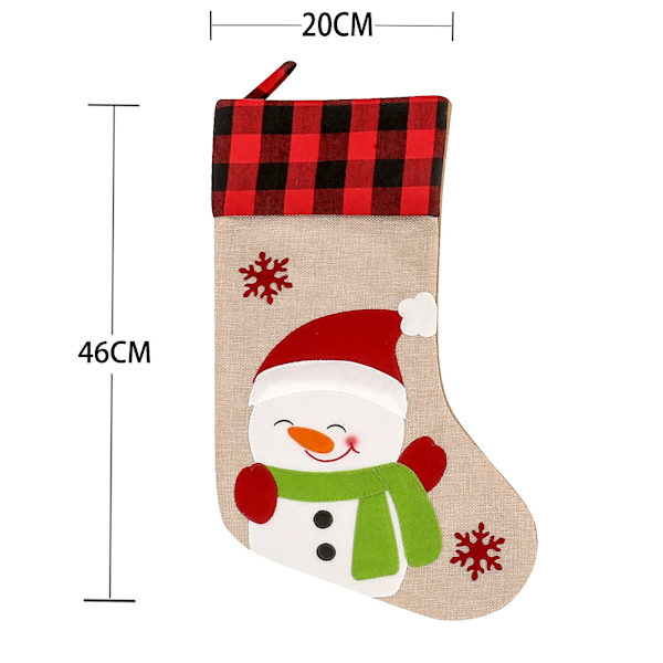5-pack julstrumpor presentpåse juldekorationer DXGHC