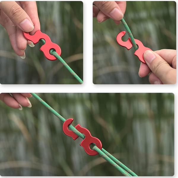 Camping Tau Strammingssystem Lett Aluminium Legering Taujusterer 1